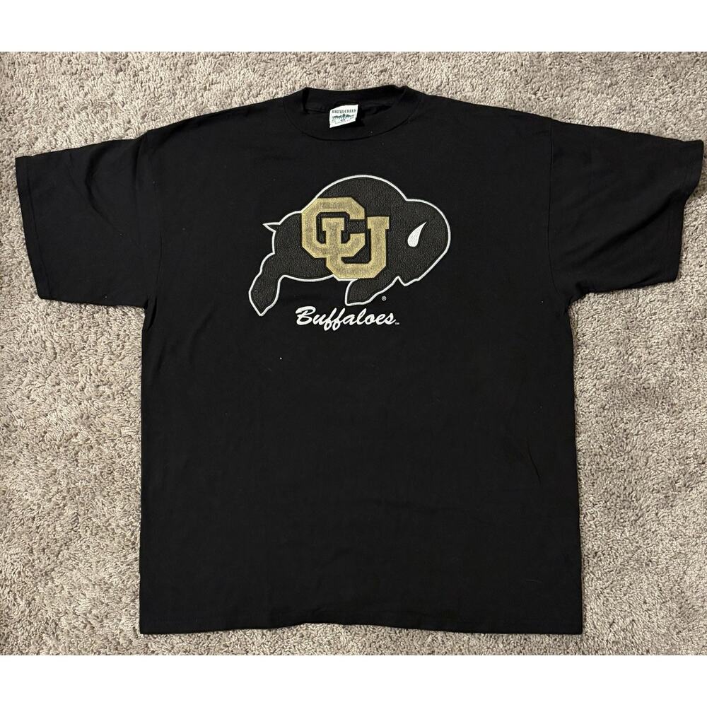 Vintage Briar Creek Colorado Buffaloes Graphic Black Men's T-Shirt XL Cotton
